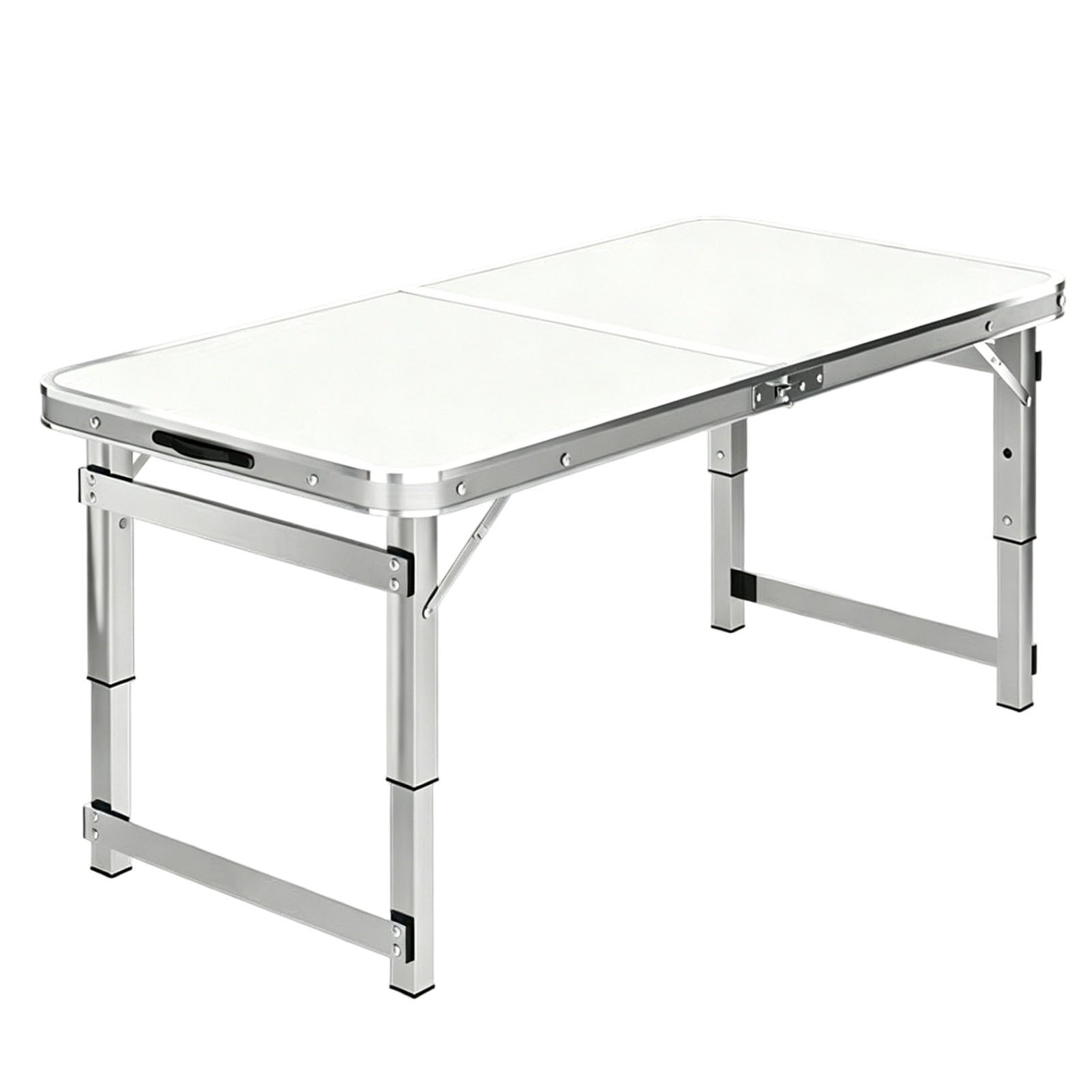 Tavolo da Picnic Pieghevole con Altezza Regolabile, Tavolo da Lavoro Portatile per la Preparazione del Cibo, Tavolo Multiuso per Interni ed Esterni, Tavolo per Barbecue all'aperto per Feste