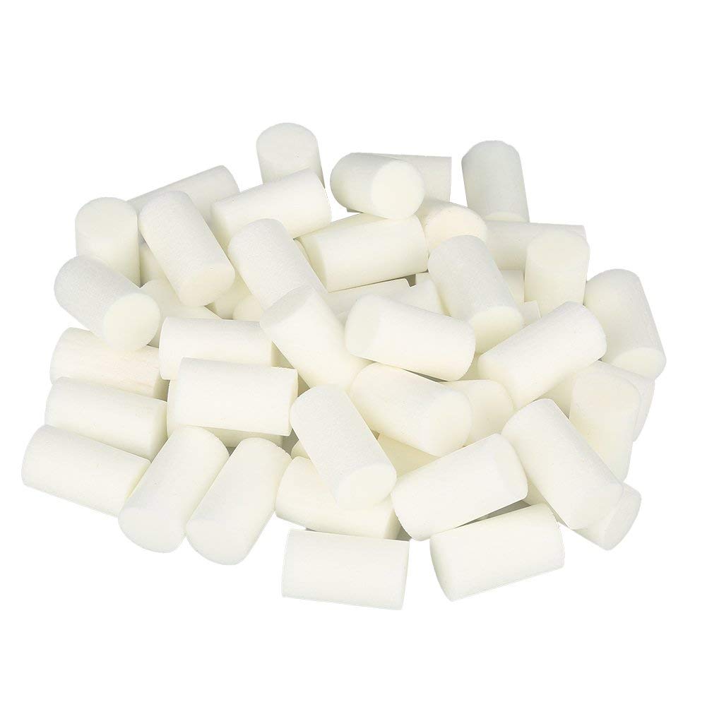 Fafeicy White High Pressure Pump Filter, 50Pcs Fiber Cotton Pre Filter For 30Mpa Air Compressor, Reusable, Compact Density Filter,