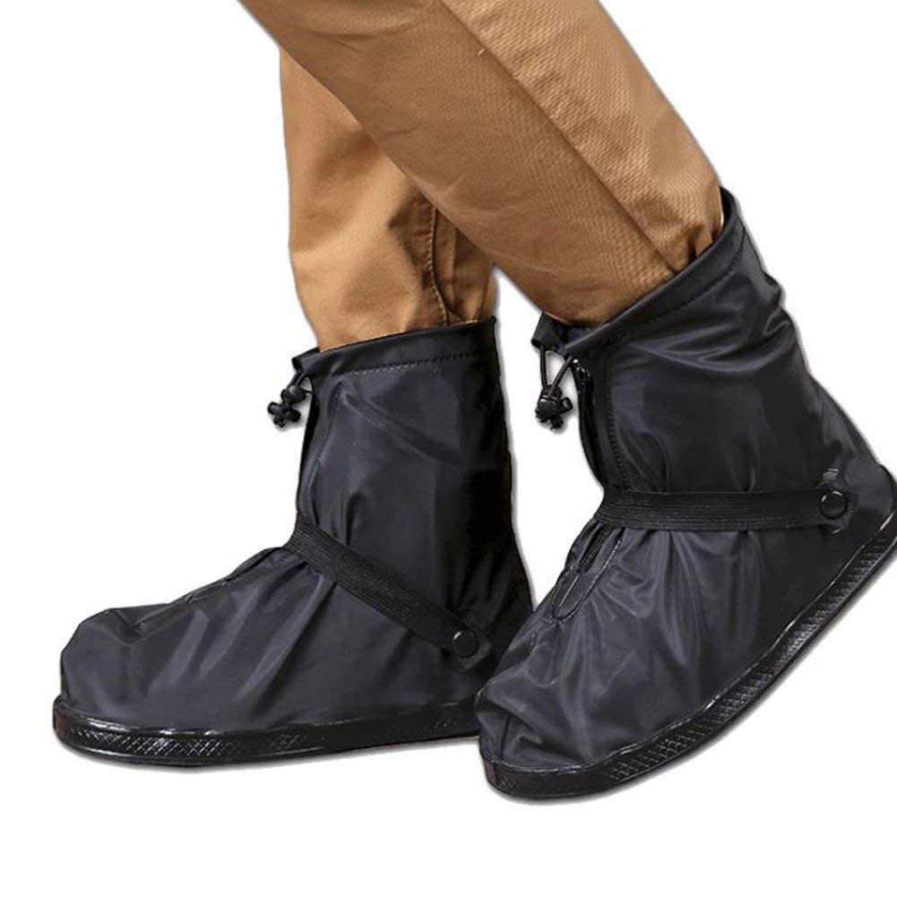 Couvre-chaussures Imperméables, Protecteurs de Bottes de Pluie Réutilisables à Enfiler pour Hommes et Femmes, Caoutchouc Épaissi, Tailles m et L, SouMaox Couvre-chaussures Imperméables, Protecteurs de Bottes de Pluie Réutilisables à Enfiler pour Hommes et Femmes, Caoutchouc Épaissi, Tailles m et L, SouMaox