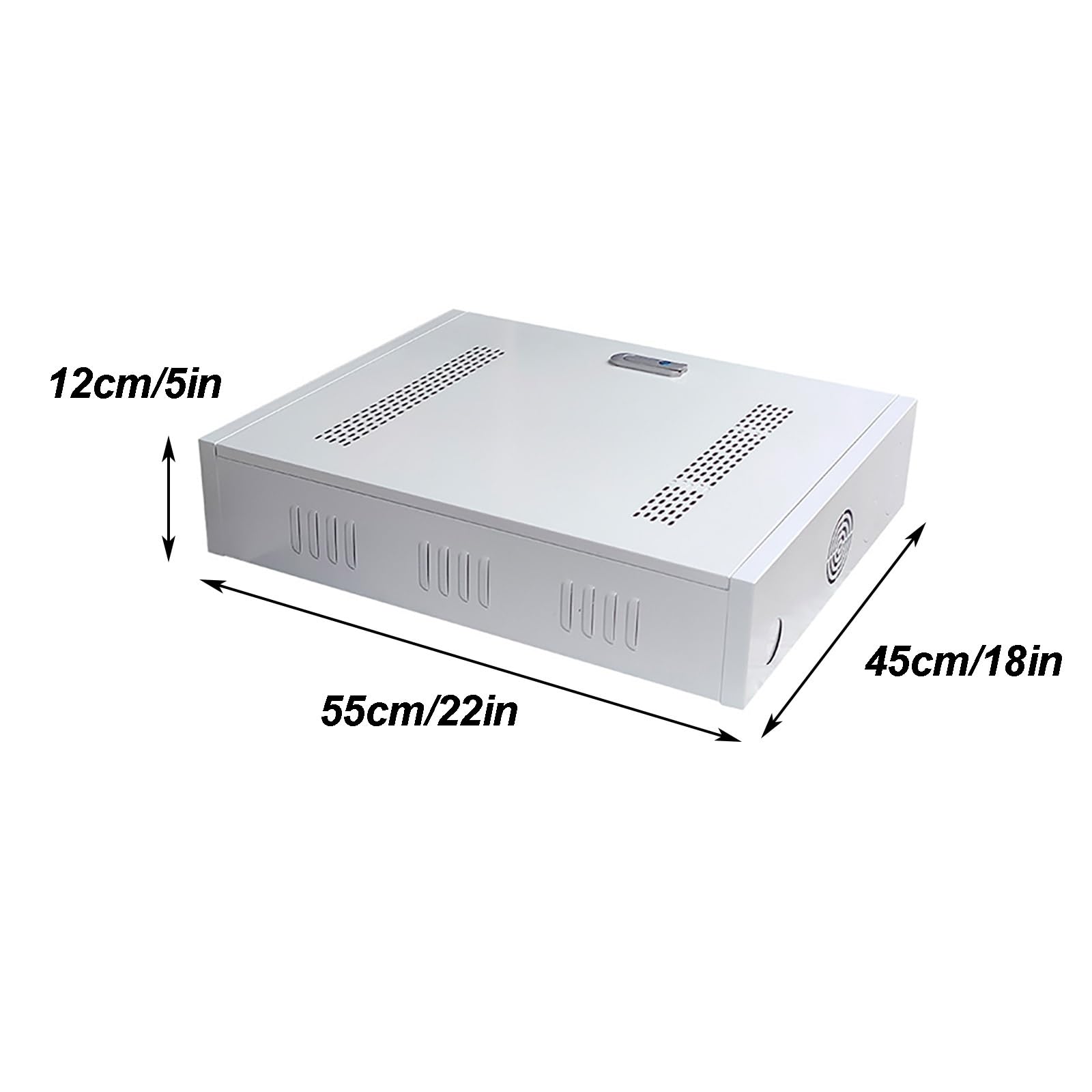 Armario Electrico de Acero Laminado en Frío, Caja Estanca Exterior Electrica, Cuadro Electrico Superficie Protección IP30 con Abrazadera Ajustable para Dispositivos(60x50x15cm/24x20x6in)