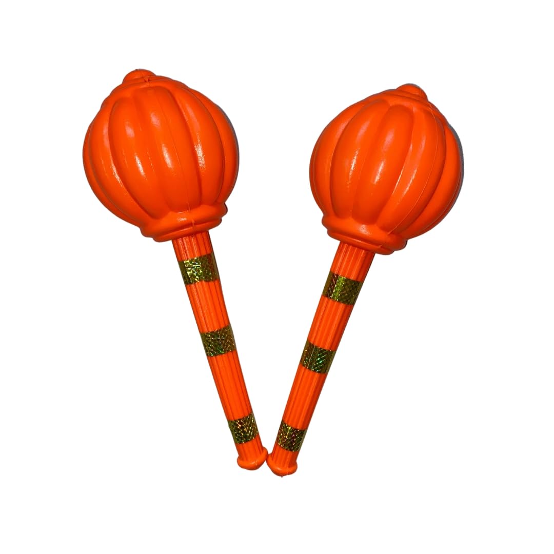Vidhyapati Plastic Weapon Role Play Toy for Kids | Smooth Edges Activity Toy. (40 CM Gada (Combo - 2 Pcs))