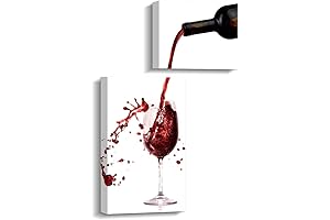 Pinetree Art Wine Canvas Wall Decor for Kitchen