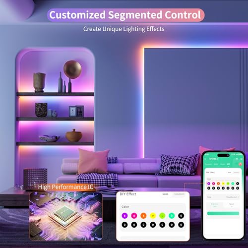 Tira de LED RGB Smart IC COB de 2 metros miniatura 2