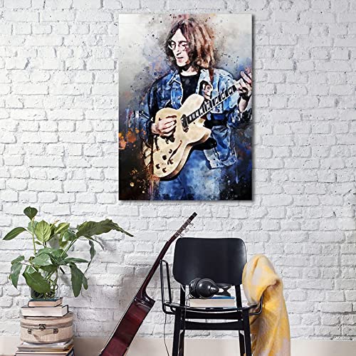 Zyangcc John Lennon Toile murale sans cadre pour chambre à coucher ou salon 50 x 75 cm - Les Beatles, Paul McCartney, John Lennon, RIngo Starr, George Harrison Zyangcc John Lennon Toile murale sans cadre pour chambre à coucher ou salon 50 x 75 cm – Image 6