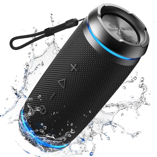 W-KING 36W Waterproof Bluetooth Speakers - Portable Outdoor Speakers with 360° Sound, All-Day Play, and Stereo Pairing