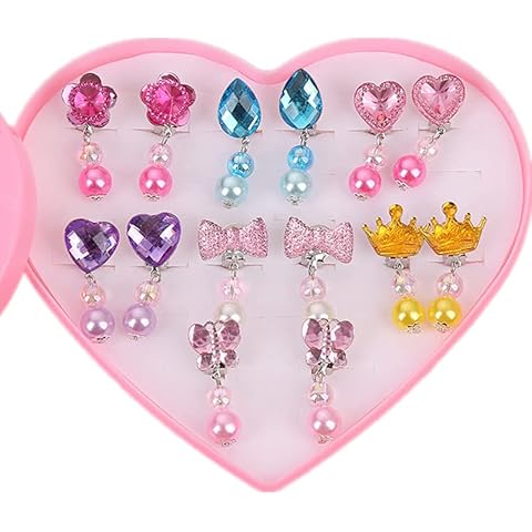 Clip Earrings Girls Clip Earrings for Girls 7 Pairs Cover