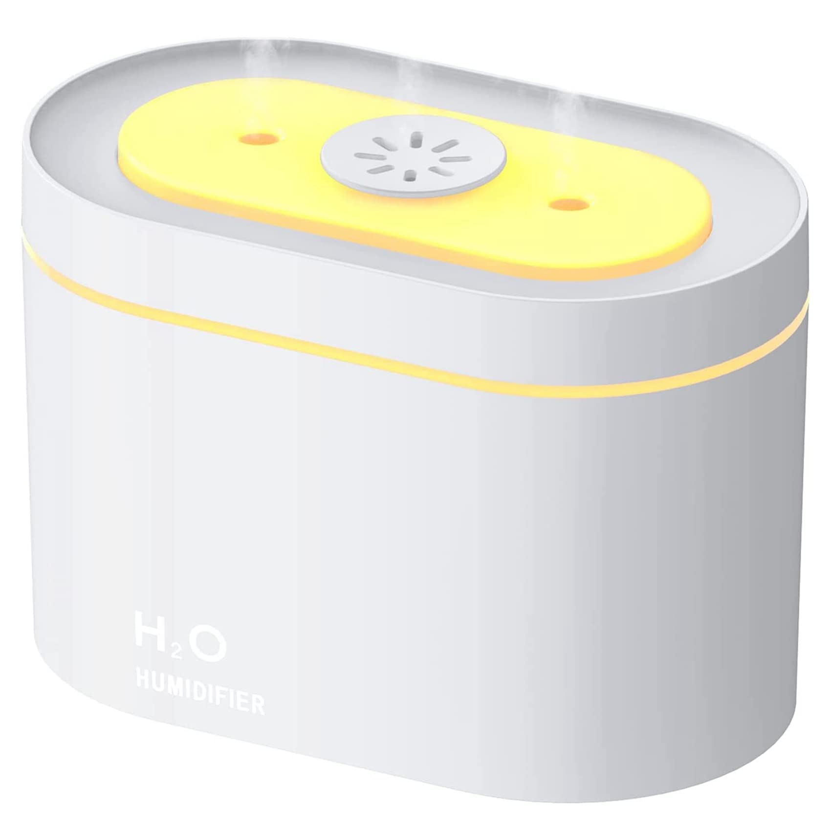 Humidificateur portable 800 ml double pulvérisation contre la gorge sèche avec LED