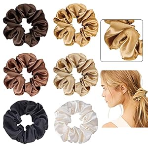 6-Pack-Satin-Hair-Scrunchies-Kuaima-Satin-Hair-Ties-for-Women-Girls-Soft-Scrunchies-for-Frizz-Prevention-Hair-Accessories-Gift 6 Pack Satin Hair Scrunchies, Kuaima Satin Hair Ties for Women Girls Soft Scrunchies for Frizz Prevention Hair Accessories Gift