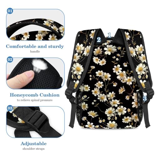 Sac à dos polyvalent avec compartiment ergonomique et imprimé fleuri Large - 4