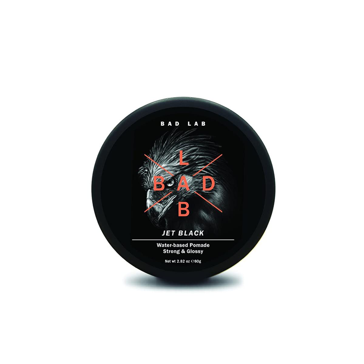 BAD LAB JET BLACK WATER-BASED POMADE, STRONG & GLOSSY, Halal Ingredients