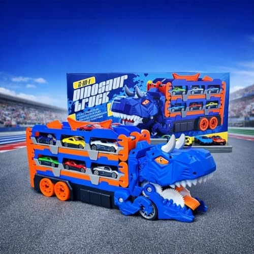 Caminhão Dinossauro 3 em 1 com Pista Dupla Dinossauro Brinquedo que Engole Carrinhos e Vir... Caminhão Dinossauro 3 em 1 com Pista Dupla Dinossauro Brinquedo que Engole Carrinhos e Vir...