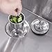 Kitchen Sink Drain Strainer 3-1/2-Inch Sink Drain Assembly Stopper with Basket Cover Lid Rustfree SUS 304 Stainless Steel, S3001