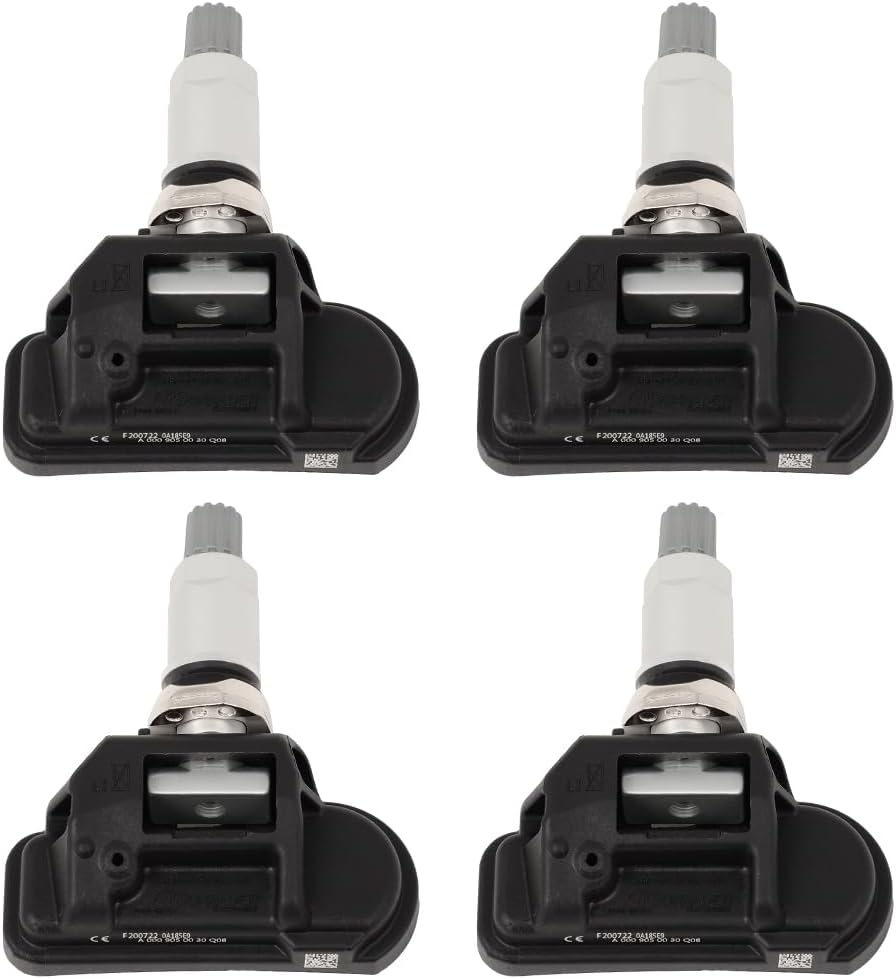 ROADFAR 433MHz Programmed Tire Pressure Monitoring System Sensor TPMS Fits for 2008-2014 C63 AMG 2007-2009 CLK63 AMG 2010 2011 2014 E63 AMG 2010-2012 R350 2009-2014 Fortwo A0009050030 Sets of 4