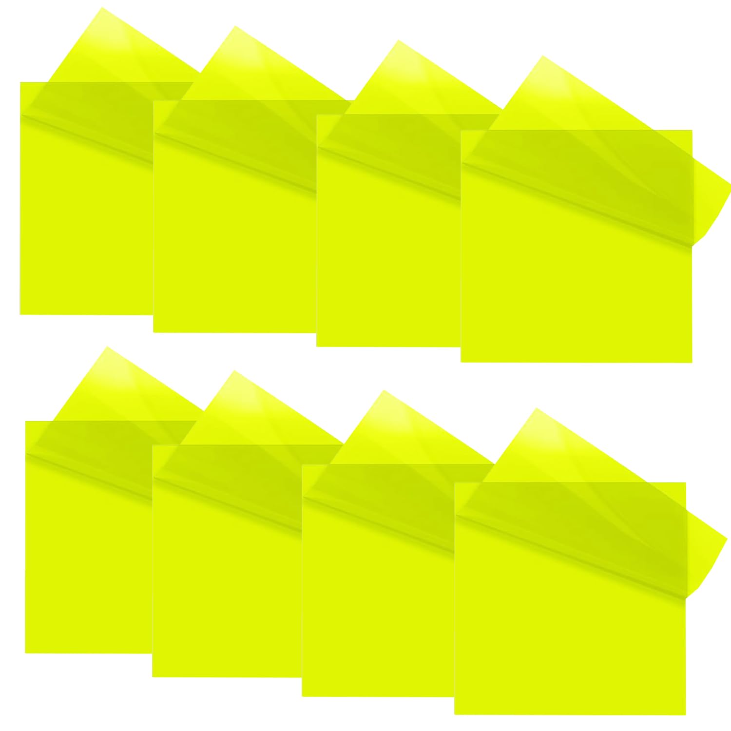 OFIXO Transparente (400 Stück, gelb, 7,6 x 7,6 cm), selbstklebende Haftnotizen, OFIXO klar, durchsichtiger Post für Planer, Büro, Schule, Universität, Lehrer, Studentenbedarf