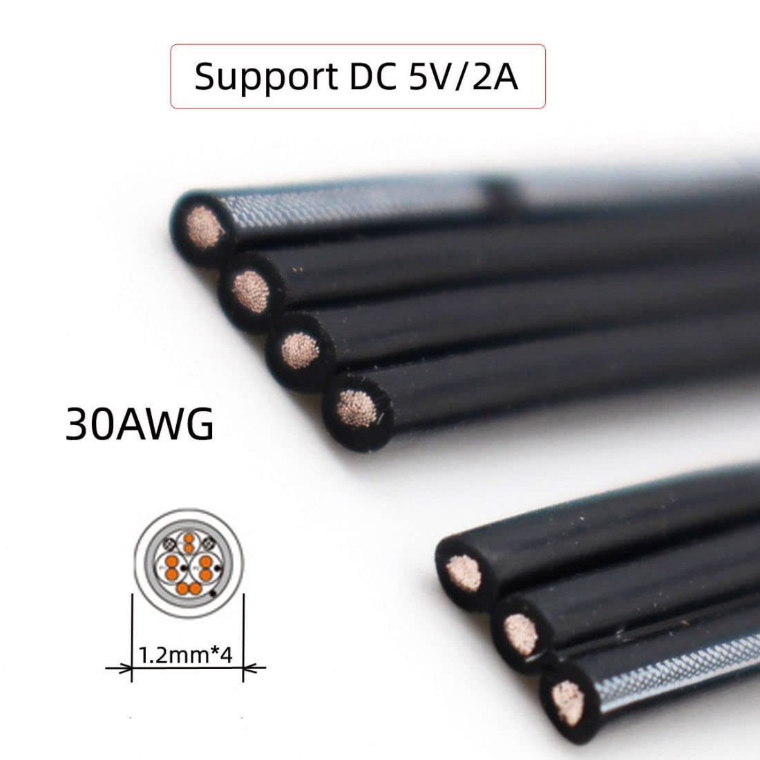 Chenyang USB-C Flachkabel, 90 Grad Abgewinkelt – 1 M, USB 2.0 Auf USB-C, Für FPV & Kameras