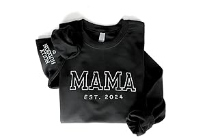 Personalized Embroidered Mama Sweatshirt to Celebrate Mom