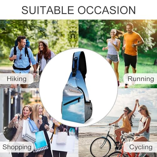 Mochila tipo bandolera deportiva para senderismo miniatura 6