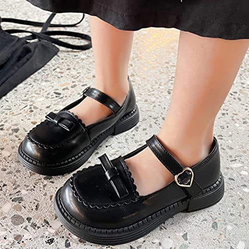 Fashion spring and summer toddler/little girl flat bottom thick solid bow dress shoes casual sandals ballet4