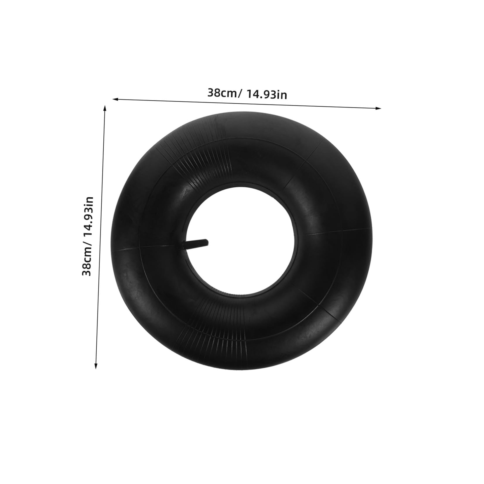 ifundom 3 Stück Ersatzreifen und Schlauch für Rasenmäher Traktor 15x600 6 Gummi mit Geradem Ventil Hohe Elastizität Geeignet für Gartentraktor und Rasenmäher