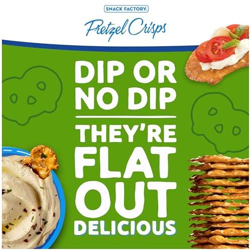 Image of Snack Factory Garlic Parmesan Pretzel Crisps, 7.2 OZ Resealable Bag (Pack of 2)