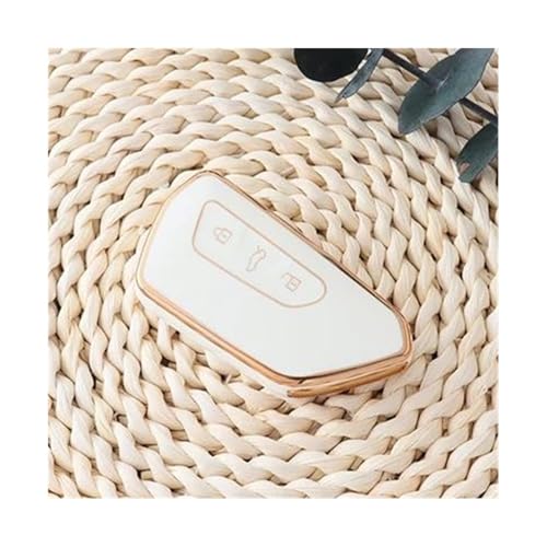 Étui coque clé voiture anti-choc pour Skoda Octavia et Golf 8 blanc protection