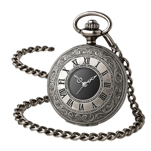 Relógio de Bolso Masculino Vintage 'Pocket Chronologic'– Estilo Clássico, Liga de Aço, Corrente 80cm, Vidro Resistente – Elegância e Colecionismo – Acompanha Caixa Premium