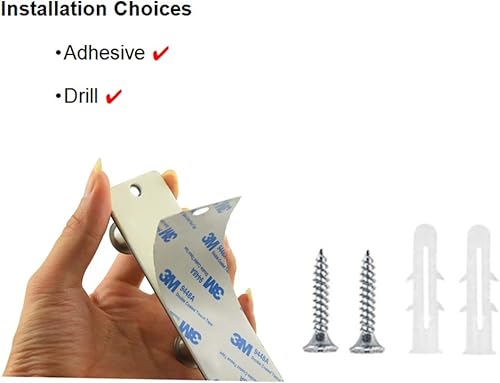 Miniatura 4 de Perchero pequeño para pared, ganchos adhesivos y roscados, acero inoxidable, ganchos de puerta con 4 ganchos resistentes para abrigos, sombreros,