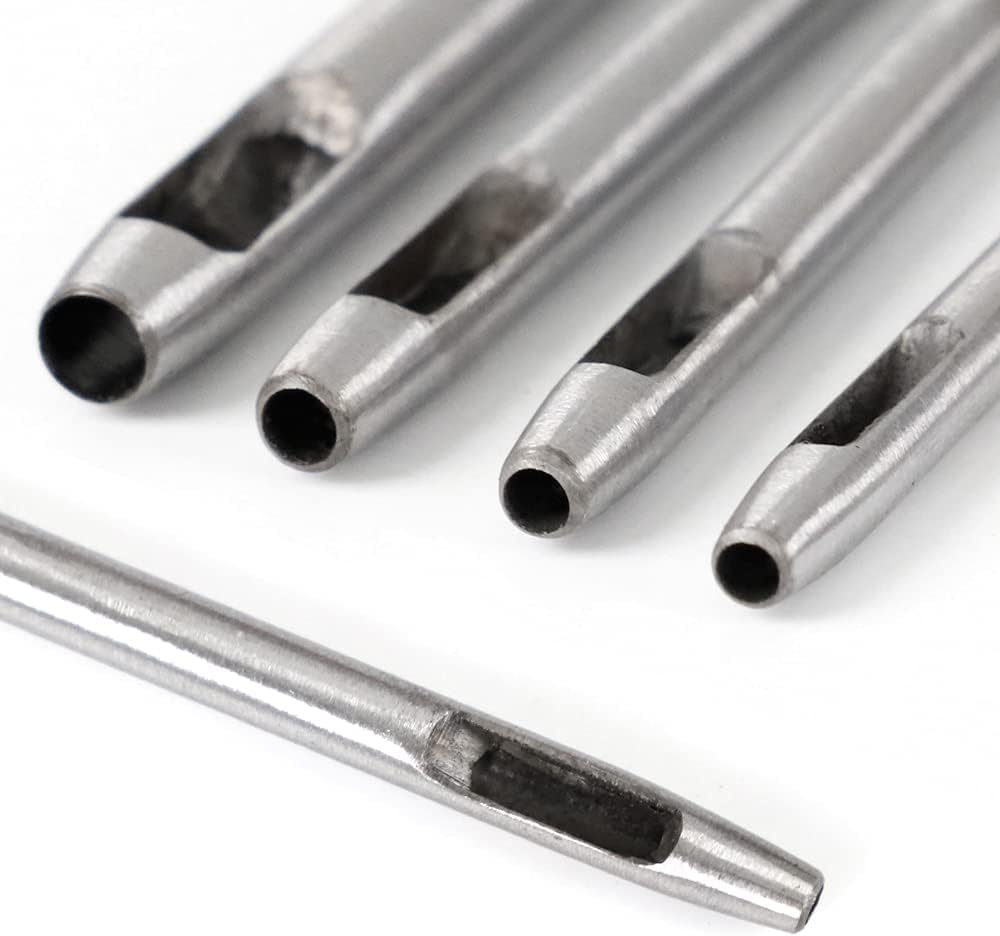 Leather Hole Puncher Tools Leather Prong Punch Circular Punch Manual Press Puncher Punch Tools for DIY Leather Craft Punching Holes (Style E) : Arts, Crafts & Sewing