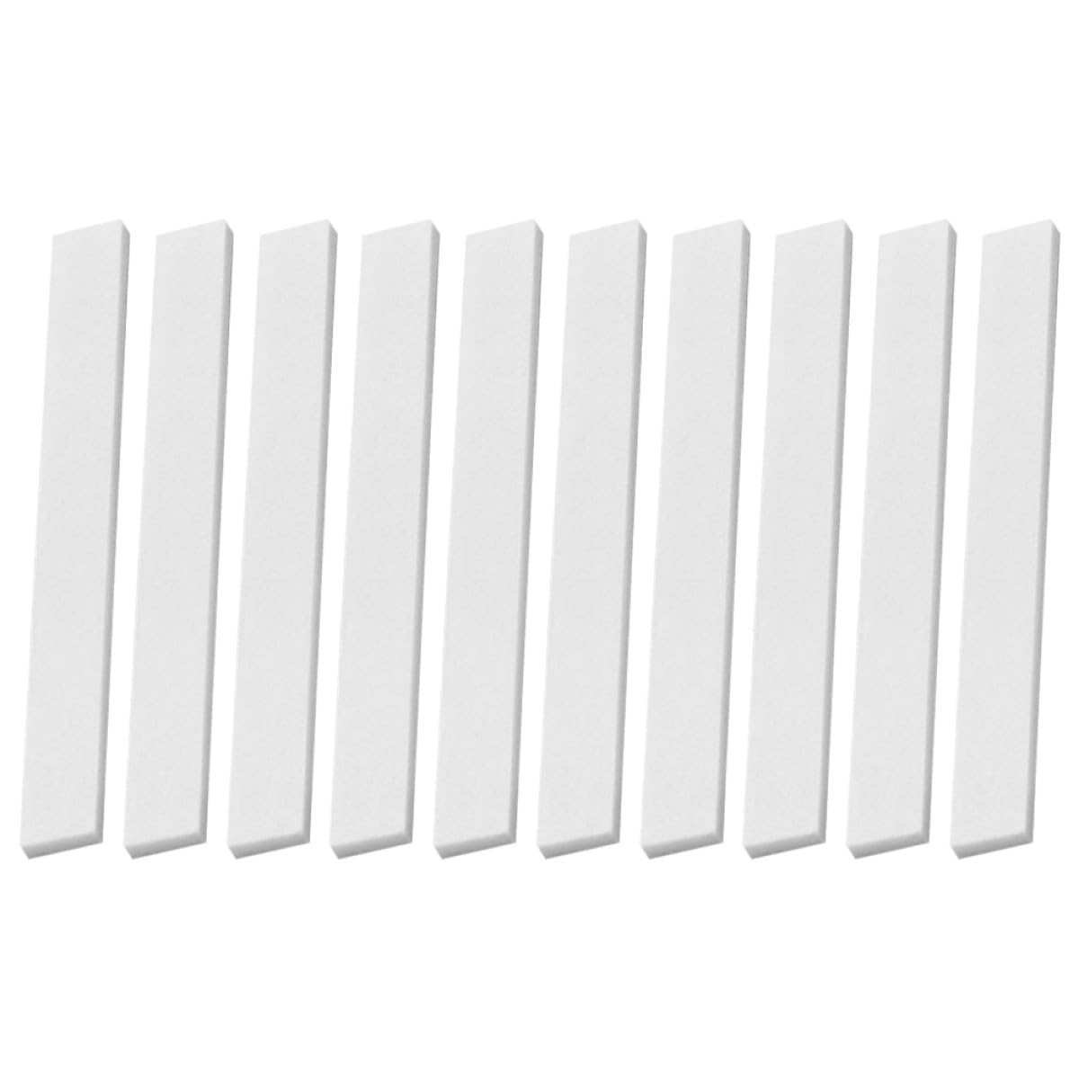 10 Stück Packung Knochensattel Gitarre aus Echtem Knochen für Ersatz und Wartung 100X10X2,95Mm Weiß Stabile Unterstützung und Verbesserte Klangresonanz