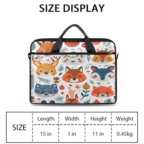 Bolso laptop 15 pulgadas diseño animal bosque miniatura 2