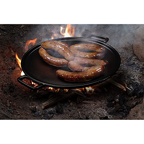 Home-Complete HC-5001 Cast Iron Pizza Pan-14” Skillet for Cooking, Baking, Grilling-Durable, Long Lasting, Even-Heating and Versatile Kitchen Cookware, Black Second Image Home-Complete HC-5001 Cast Iron Pizza Pan-14” Skillet for Cooking, Baking, Grilling-Durable, Long Lasting, Even-Heating and Versatile Kitchen Cookware, Black Second Image