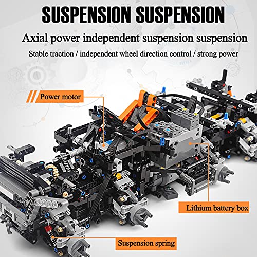 Technik Ferngesteuert Offroader 8x8, Mould 13088, Technik Geländewagen Modell Bauset, Klemmbausteine mit Fernbedienung… – Bild 5