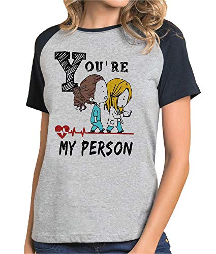Camiseta Feminina Raglan Grey's Anatomy You're My Person ES_127