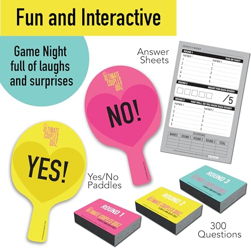 University Games, The Ultimate Couples Quiz, Test Your Compatibility and Love with Fun and Competitive Conversation Cards! - Thumbnail 7