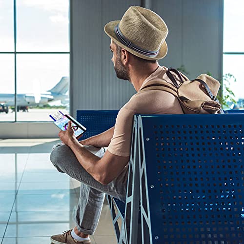 Passport And Vaccine Card Holder Combo, Passport Holder With Cdc Vaccination Card Slot, Pu Leather Rfid Blocking Wallet Travel Documents Organizer Protector Cover Case For Women Men,Floral Peace Sign #TOP6