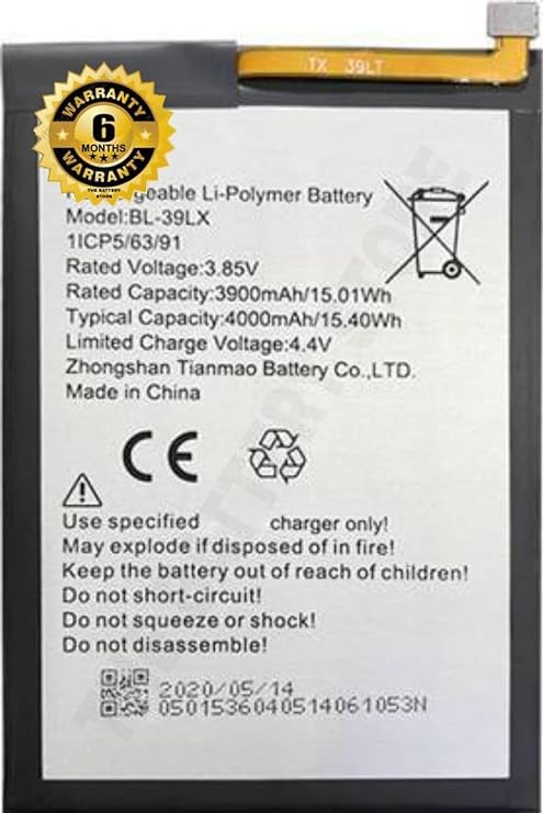 Image of THE BATTERY STORE OriginaI BL-39LX Battery for Infinix Smart 4 X680 / S5 X652 Battery with 6 Month Warranty**** (NN101)