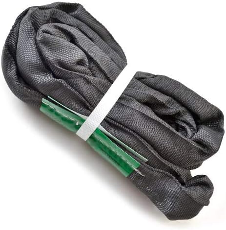 runner deer Black Spanset Round Slings for Aerial Hoop Rigging Aerial Silks Ringing Climbing (1'8"(0.5m))