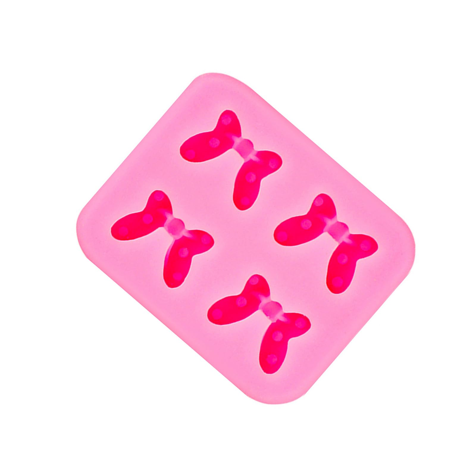 Elnwnnkc Chocolate Molds Bows Silicone Baking Molds Craft Epoxy Resin Fondant Cake Decorating Tool Chocolate Bows Fondant Silicone