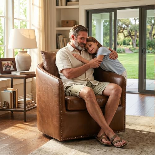 HAOMARKETS 360 Degree Swivel Accent Chair