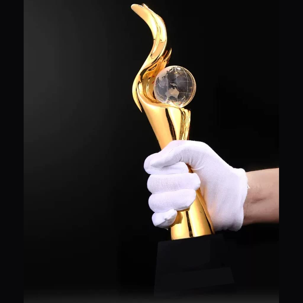Trofeos, medallas y premios Trofeo De Cooperación De Élite Global De La Empresa Trofeo De Resina Dorada Premio Al Mejor Equipo Trofeo De La Reunión Anual Trofeo Concurso Escolar