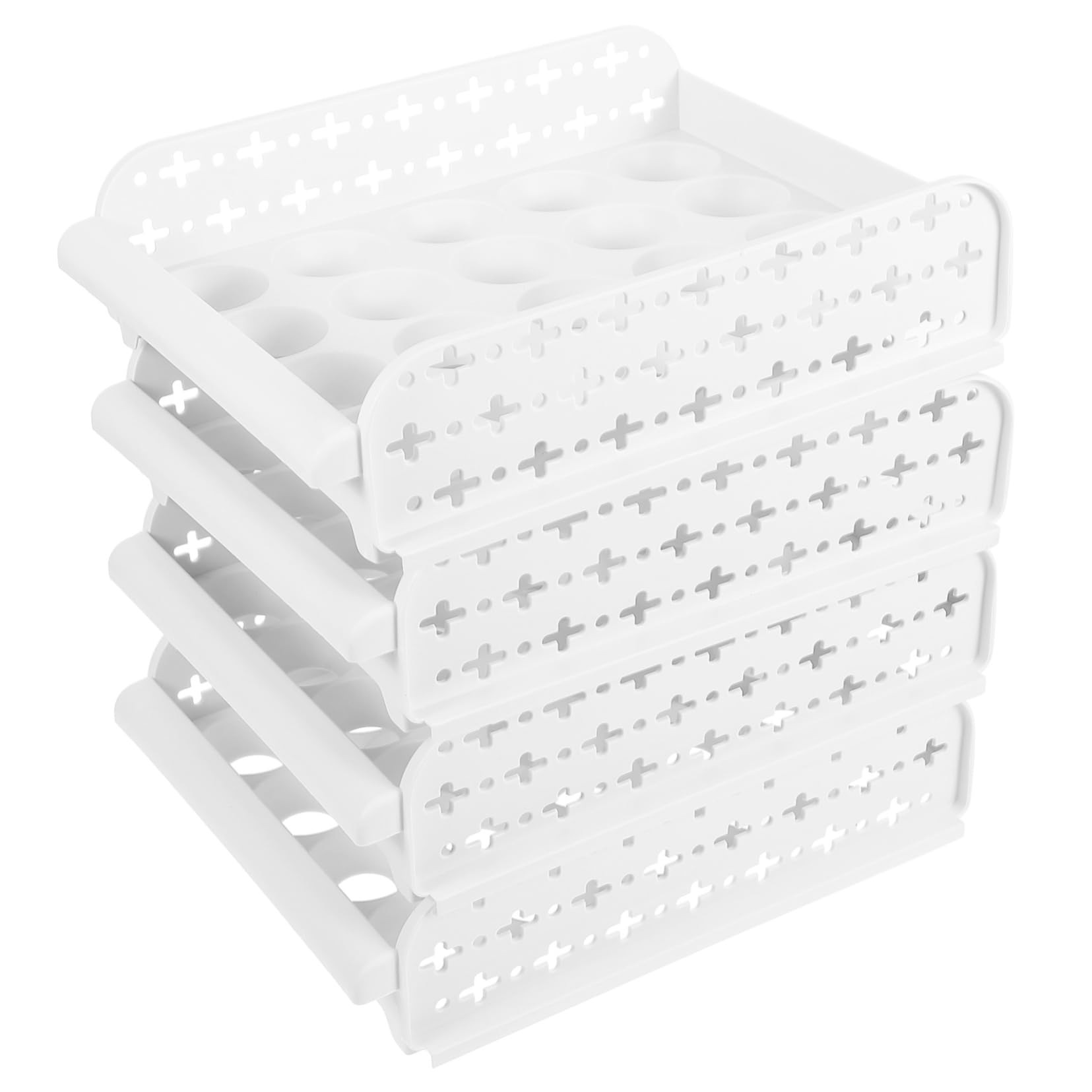 Boîte à Œufs Empilable 4 Couches 30 Cases en Pp pour Réfrigérateur
