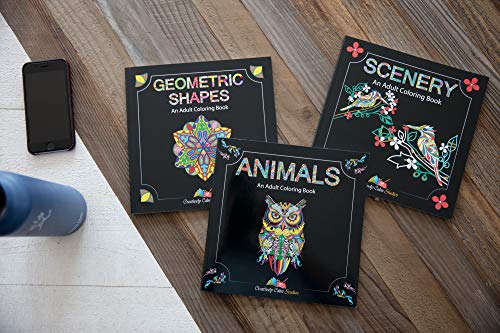 Creatively Calm Studios Erwachsene Färbung Bücher-Set - 3 Färbung Bücher für Erwachsene - 120 einzigartigen Tier… – Bild 6