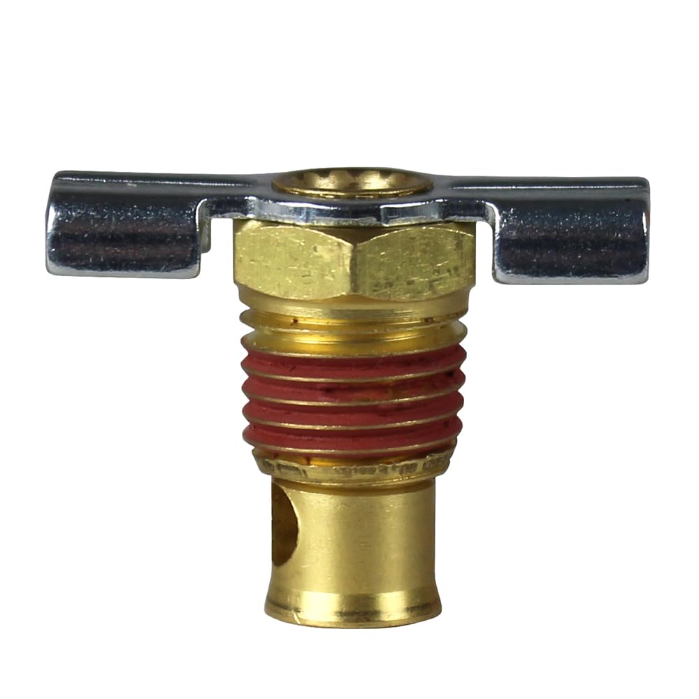 BE-TOOL Air Compressor Tank Drain Valve – 1/4 NPT Brass Replacement, Corrosion-Resistant, Easy Install For Industrial & Shop Use