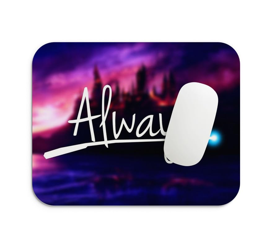 Gifts Export Hub Mouse Pad for Laptop Desktop PC Gaming Mousepads Rubber Base with Anti-Skid Smooth Surface (22 cm x 18 cm) Harry Potter – Elder Wand & Lightning Scar Design-26