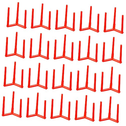 KICHOUSE Anti-stick Box Fixed Bracket 100pcs Pizza Rack Holder Sturdy Plastic Tripod Stack for Pizza and Pies