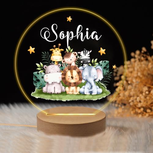 Lámpara de noche personalizada para bebé diseño 3 miniatura 6