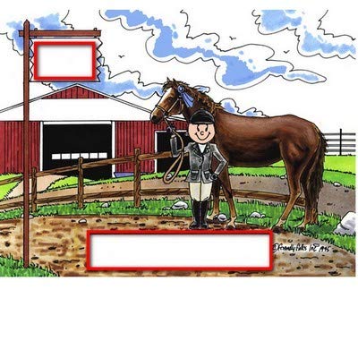 Printedperfection.com Personalized Friendly Folks Cartoon Caricature Snow Globe Gift: Horse Lover Great For Horse Lover, Stable Owner, Horse Rider, Rodeo, Equestrian Center #TOP1
