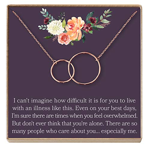 Dear Ava Sympathy Gift Necklace: Illness, Cancer, Chemo, Thinking of You Encouragement, 2