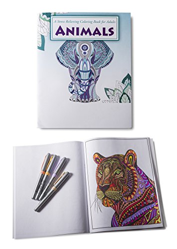 Safety Magnets Animals Coloring Book for Adults and Kids