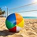 Glimin 5 ft or 5.9 ft Giant Inflatable Beach Ball Jumbo Rainbow Ball Extra Large Inflatable Toys for Pool Summer Beach Pool Event Party Massive Games(70.8 in,Rainbow Color)